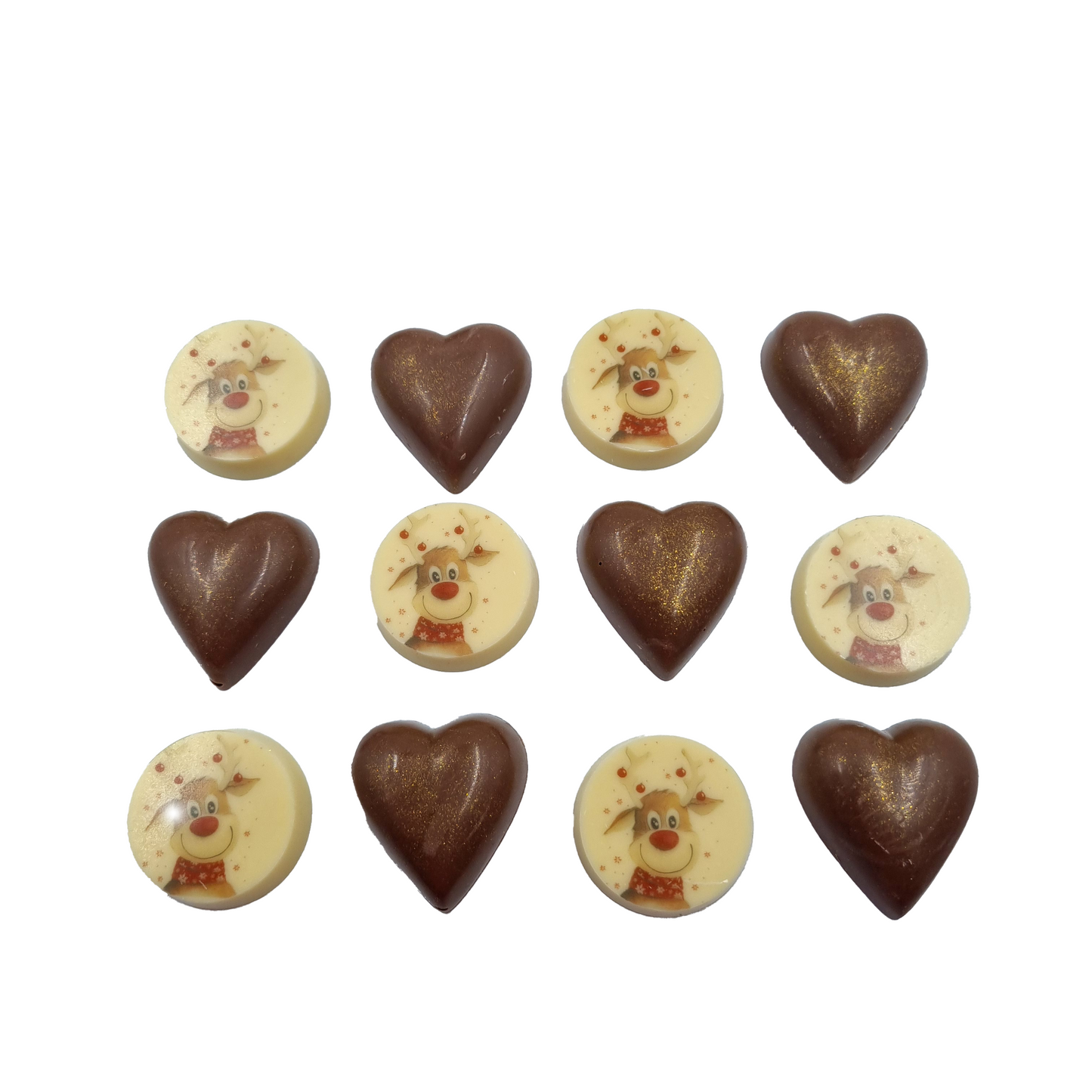 Chocolate Box - Hearts and Reindeer