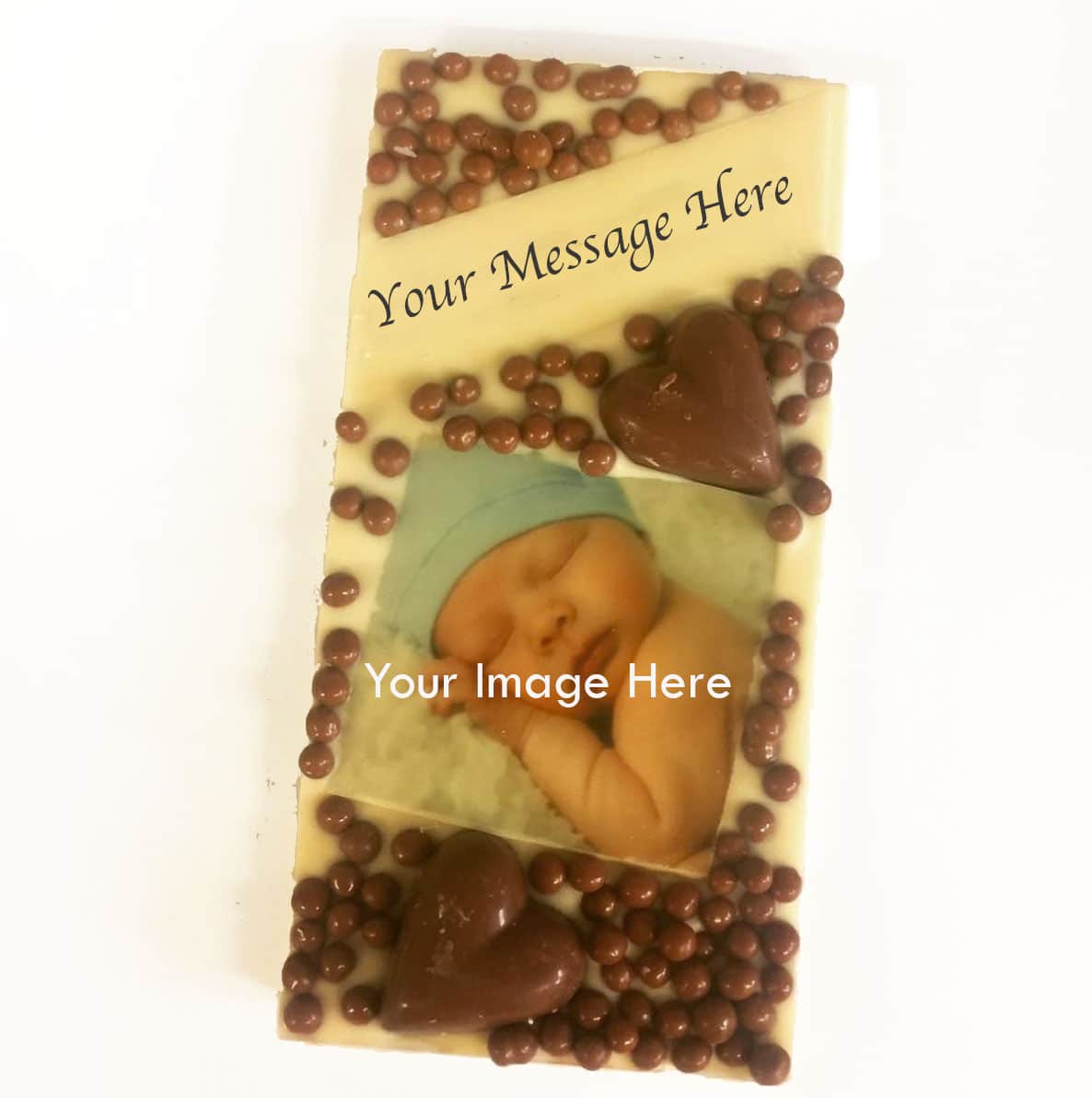 White Message Photo Bar