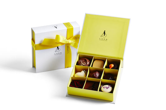 Artisan Handmade Chocolate Gift Box - 9 Pieces