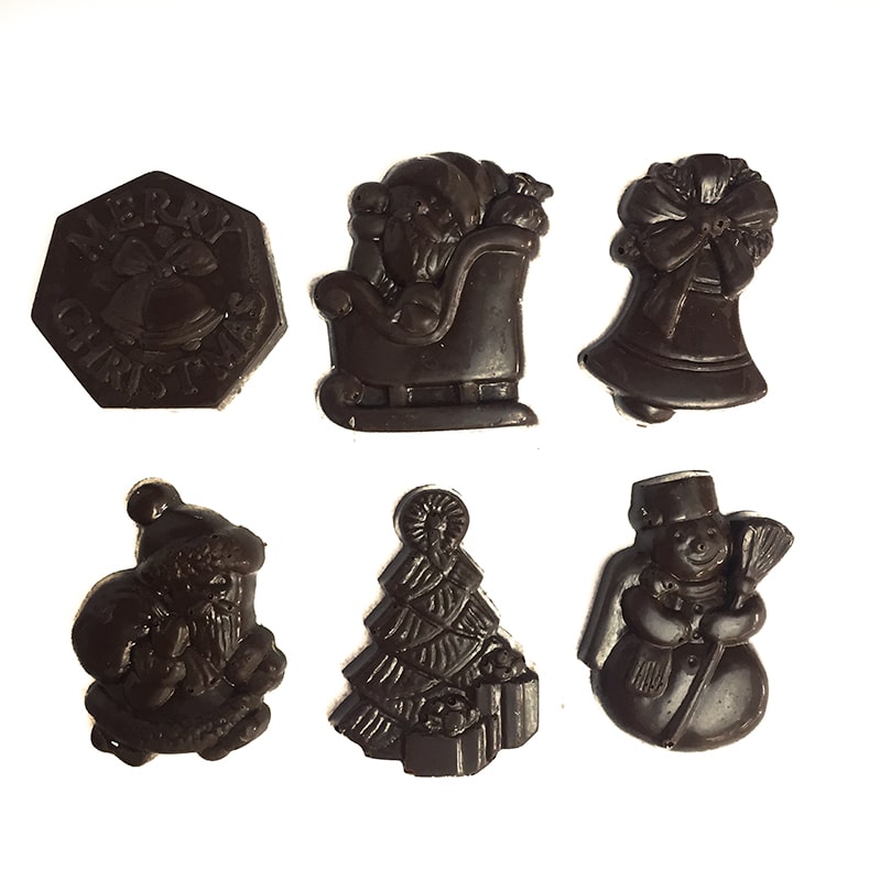Dark Chocolate Christmas Figurines