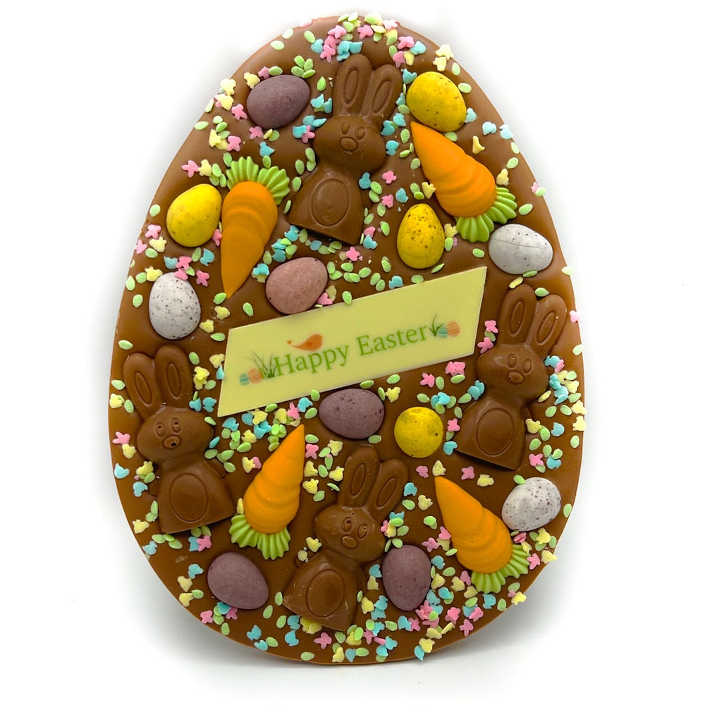 Bunnies & Carrots Easter Egg