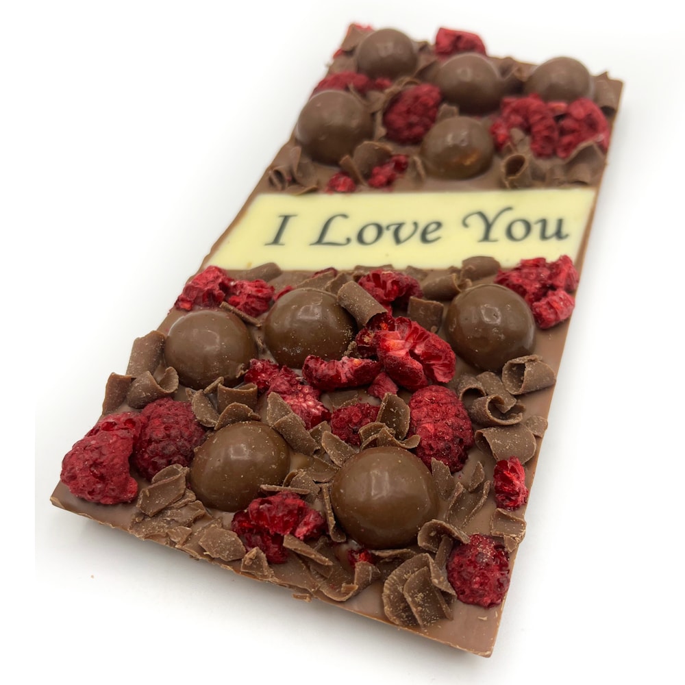 I Love You chocolate bar