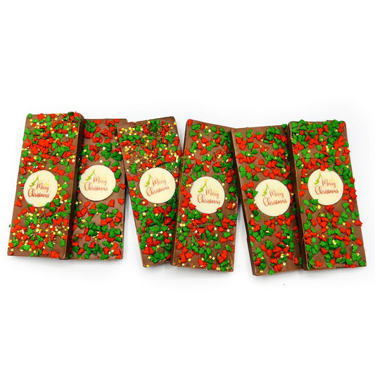 Pack of 6 Merry Christmas 60g bars